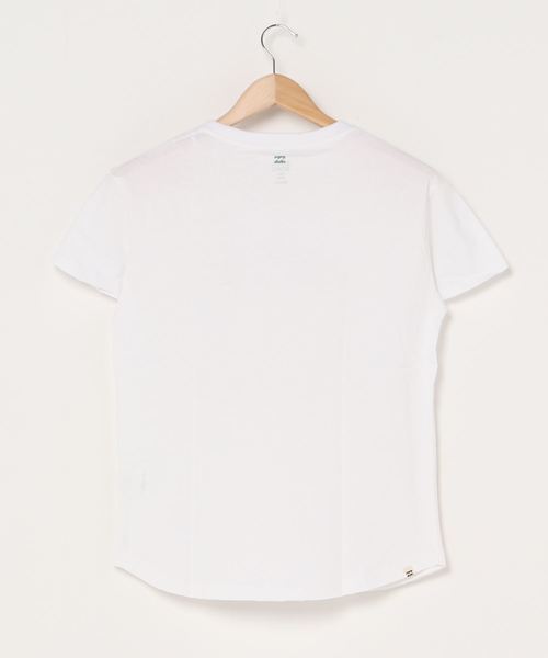 BILLABONG(ビラボン)の「BILLABONG レディース Tシャツ/ビラボン 半袖 メキシカンボーダー ハワインプリント 星条旗(Tシャツ/カットソー・レディース・ホワイト/ゴールド/ピンク・MEDIUM/LARGE)」の4枚目の写真