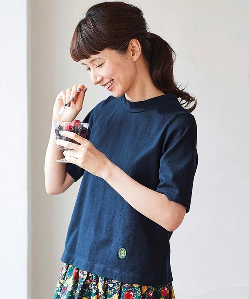 Sunny clouds（サニークラウズ）の「サニークラウズ　果物色のＴシャツ（Tシャツ/カットソー・レディース・イエロー/ネイビー/グリーン・X-LARGE/LARGE/XX-LARGE/MEDIUM）」の3枚目の写真