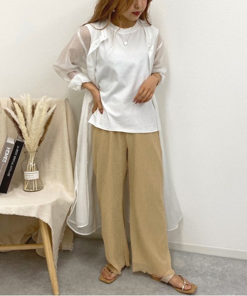 apres jour mignon(アプレジュールミニョン)の「BIGタンクキャミセット【ZOZOTOWN限定アイテム】(Tシャツ/カットソー・レディース・オフホワイト/ミント/ブラック・フリー)」の11枚目の写真