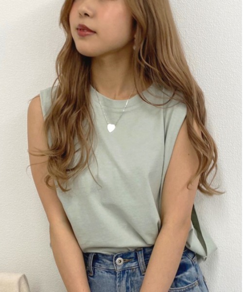 apres jour mignon(アプレジュールミニョン)の「BIGタンクキャミセット【ZOZOTOWN限定アイテム】(Tシャツ/カットソー・レディース・オフホワイト/ミント/ブラック・フリー)」の19枚目の写真