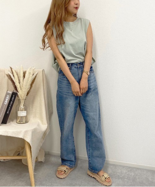 apres jour mignon(アプレジュールミニョン)の「BIGタンクキャミセット【ZOZOTOWN限定アイテム】(Tシャツ/カットソー・レディース・オフホワイト/ミント/ブラック・フリー)」の20枚目の写真