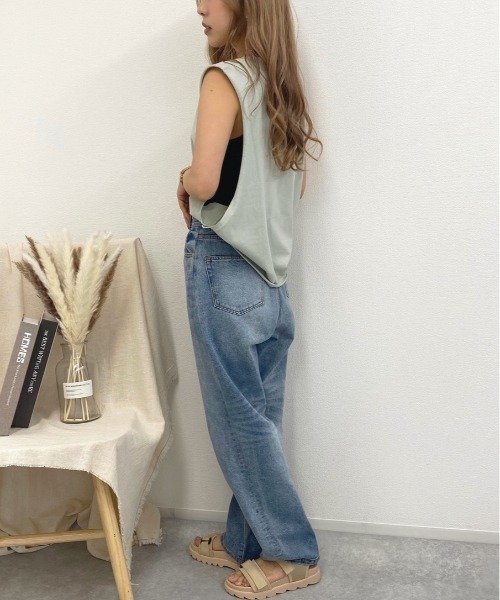 apres jour mignon(アプレジュールミニョン)の「BIGタンクキャミセット【ZOZOTOWN限定アイテム】(Tシャツ/カットソー・レディース・オフホワイト/ミント/ブラック・フリー)」の21枚目の写真
