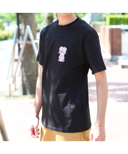 CAMP7（キャンプセブン）の「《CAMP7》Naoki “SAND” Yamamoto   flowre PRINT グラフィック TEE（Tシャツ/カットソー・メンズ・ブラック/ホワイト・MEDIUM/LARGE/X-LARGE）」の5枚目の写真