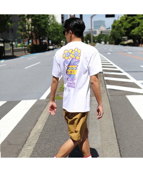 CAMP7（キャンプセブン）の「《CAMP7》Naoki “SAND” Yamamoto   flowre PRINT グラフィック TEE（Tシャツ/カットソー・メンズ・ブラック/ホワイト・MEDIUM/LARGE/X-LARGE）」の9枚目の写真