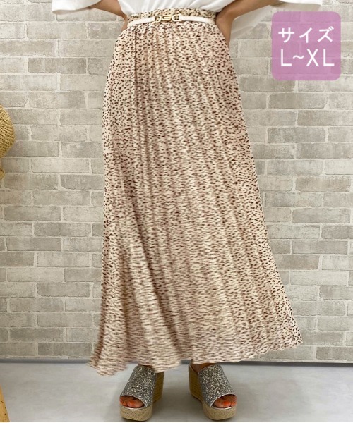 apres jour（アプレジュール）の「【大きいサイズ】アソートプリーツスカート【ZOZOTOWN限定アイテム】（スカート・レディース・ブラウン系その他/アイボリー・X-LARGE）」の3枚目の写真