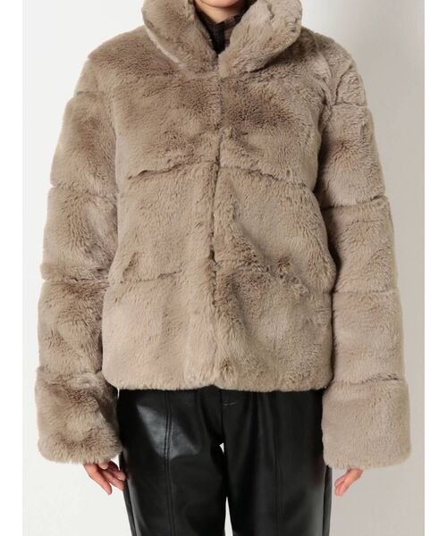 GYDA（ジェイダ）の「switch overエコファーCO（ムートンコート・レディース・ベージュ/カーキ・FREE）」の9枚目の写真