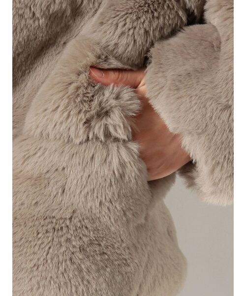 GYDA（ジェイダ）の「switch overエコファーCO（ムートンコート・レディース・ベージュ/カーキ・FREE）」の16枚目の写真