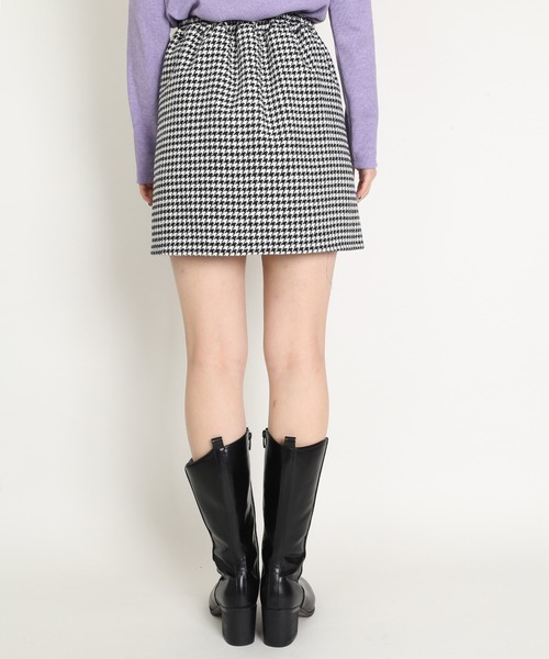 WC（ダブル シー）の「WC/【セットアップ対応商品】千鳥柄スカート（スカート・レディース・ブラック/ブラウン・FREE）」の7枚目の写真
