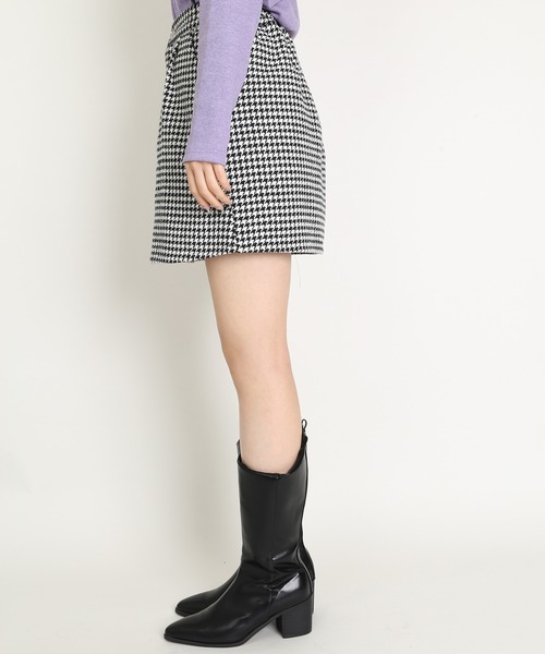 WC（ダブル シー）の「WC/【セットアップ対応商品】千鳥柄スカート（スカート・レディース・ブラック/ブラウン・FREE）」の6枚目の写真