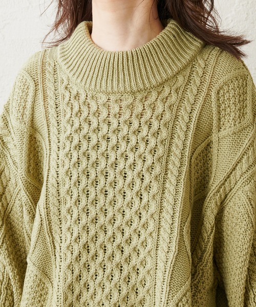 natural couture(ナチュラルクチュール)の「サイドリボンゆるっとニット(ニット/セーター・レディース・ブラック/ブラウン/グリーン/アイボリー・FREE)」の5枚目の写真