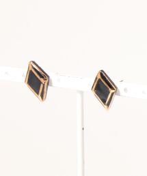 【irodori】金彩jewel cut pierce(hishigata 黒)