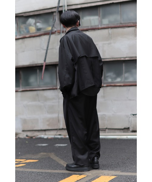 CREARE -LINO-（クレアーレリノ）の「オーバーサイズ　TRショートテーラージャケット<セットアップ可>（テーラードジャケット・メンズ・ブラック/ブラウン/グレイッシュベージュ・M/L）」の20枚目の写真