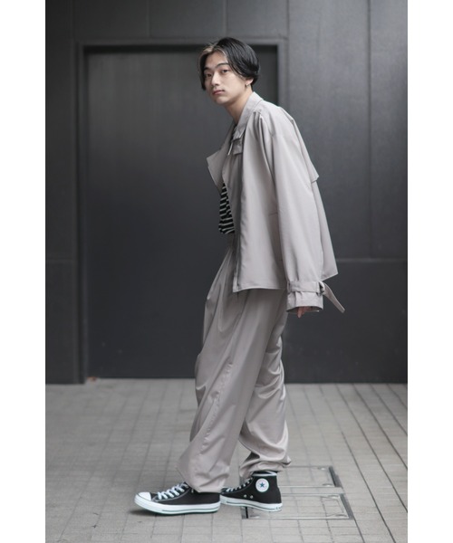 セール】オーバーサイズ TRショートテーラージャケット<セットアップ可