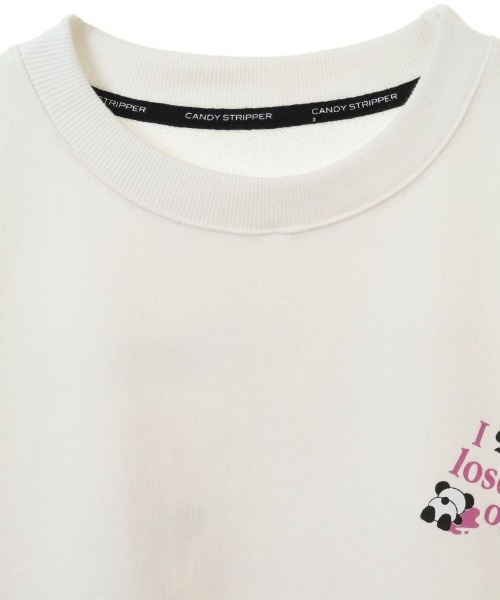 Candy Stripper（キャンディストリッパー）の「I LOOSE…SWEAT OP（ワンピース・レディース・オフホワイト/ピンク/オレンジ/ブラック・2）」の8枚目の写真