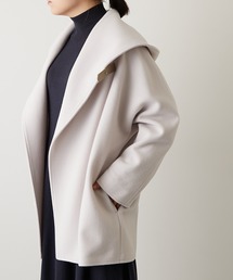 ウィムガゼット　パイルフーディーコート　ウール100 キャメル　フーデッドコート ウィムガゼット パイルフーディーコート ウール100 キャメル