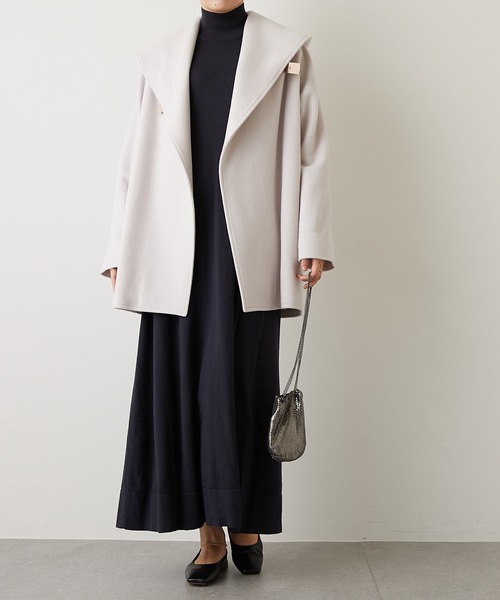 Whim Gazette ウィムガゼット　パイルフーディーコート　定価4.62万 Whim Gazette（ウィムガゼット）の「パイルフーディーコート（その他