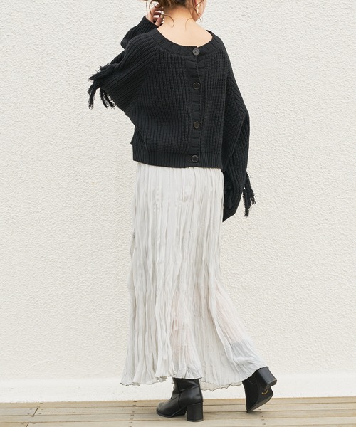 Chico（チコ）の「ワッシャークリンクルアシメスカート（スカート・レディース・ライトベージュ/ミント/ブラック・FREE）」の9枚目の写真