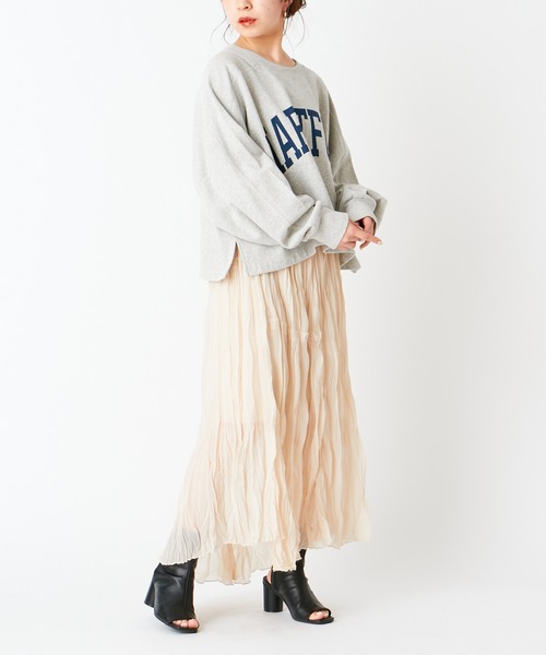 Chico（チコ）の「ワッシャークリンクルアシメスカート（スカート・レディース・ライトベージュ/ミント/ブラック・FREE）」の17枚目の写真