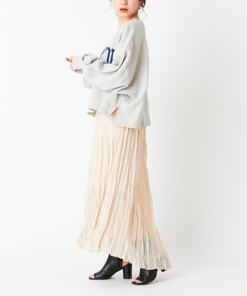 Chico（チコ）の「ワッシャークリンクルアシメスカート（スカート・レディース・ライトベージュ/ミント/ブラック・FREE）」の18枚目の写真