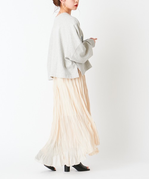 Chico（チコ）の「ワッシャークリンクルアシメスカート（スカート・レディース・ライトベージュ/ミント/ブラック・FREE）」の19枚目の写真