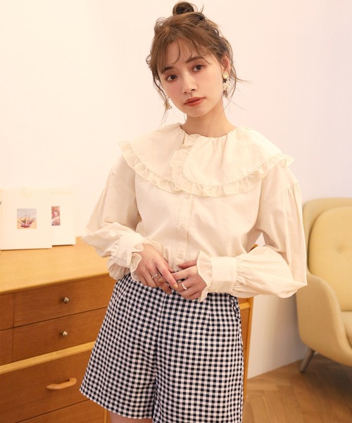 one after another NICE CLAUP(ワンアフターアナザーナイスクラップ)の「サイドボタンショートパンツ(その他パンツ・レディース・ブラック/ブラック系その他/グレー系その他/ベージュ・FREE)」の20枚目の写真