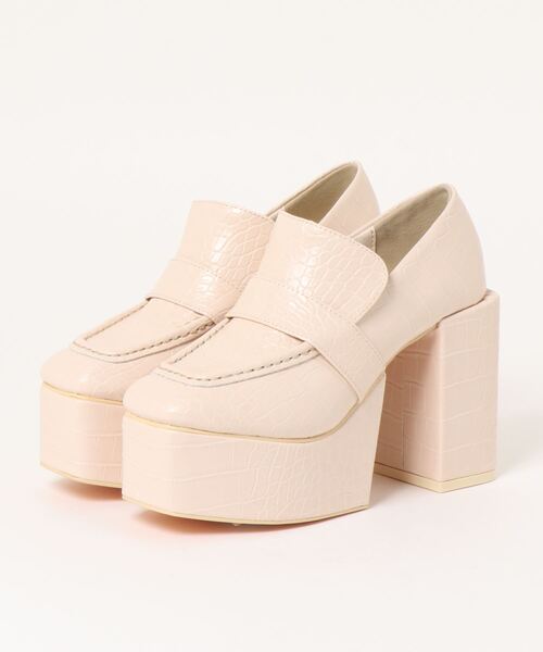 ENVYM（アンビー）の「スクエアヒールローファー（ローファー・レディース・マルチ/ブラック/ベージュ・22.5cm/24.5cm/23.5cm）」の16枚目の写真