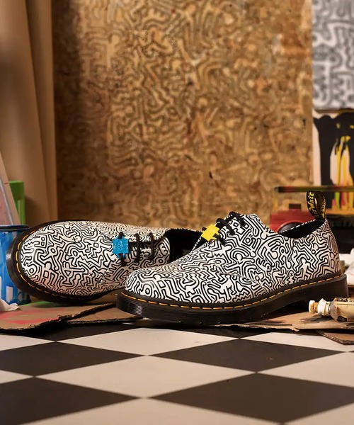 Dr.Martens KEITH HARING 1461 KH FIG BLACK+WHITE KH FIG Dr.Martens KEITH HARING 1461 KH FIG BLACK+WHITE KH FIG