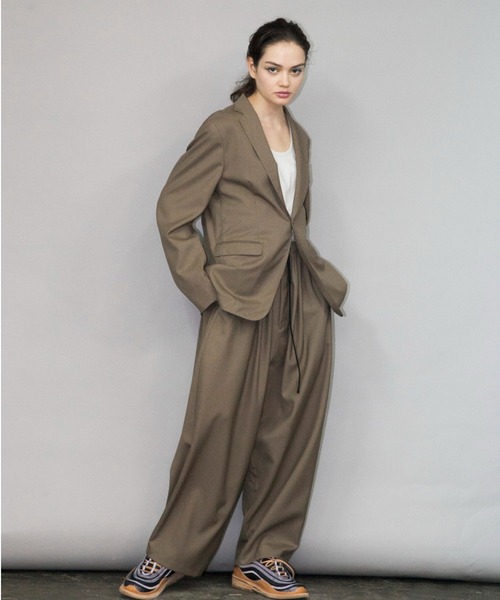 my beautiful landlet（マイビューティフルランドレット）の「【my beautiful landlet】 tech wool back warp easy pants（その他パンツ・メンズ・ブラック/ベージュ/グレー・1/0）」の7枚目の写真
