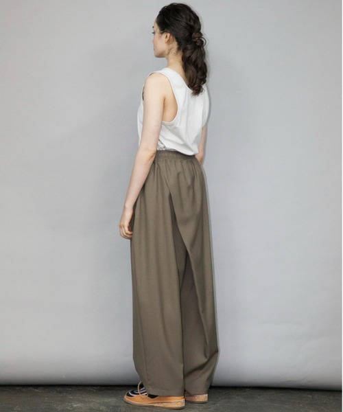 my beautiful landlet（マイビューティフルランドレット）の「【my beautiful landlet】 tech wool back warp easy pants（その他パンツ・メンズ・ブラック/ベージュ/グレー・1/0）」の4枚目の写真
