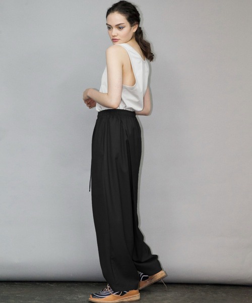 my beautiful landlet（マイビューティフルランドレット）の「【my beautiful landlet】 tech wool back warp easy pants（その他パンツ・メンズ・ブラック/ベージュ/グレー・1/0）」の12枚目の写真