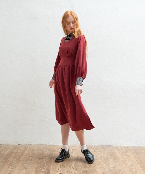 idem（イデム）の「chic china onepiece/シックチャイナワンピース（ワンピース・レディース・ブラック/レッド・FREE）」の17枚目の写真