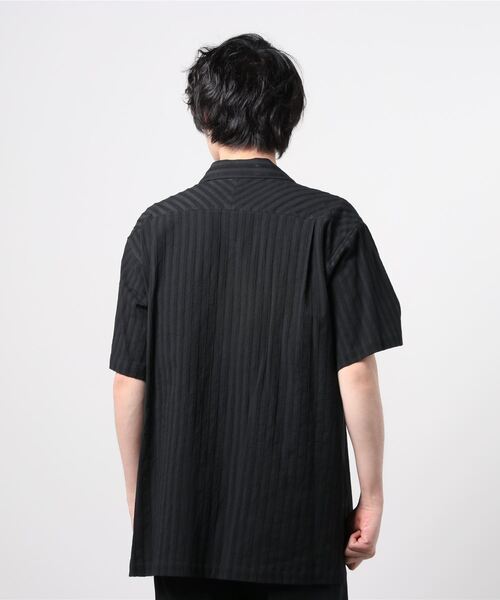Juha(ユハ)の「JUHA LENO CLOTH STRIPE S/S SHIRT (10130704)(シャツ/ブラウス・メンズ・ブラック・4/3)」の2枚目の写真