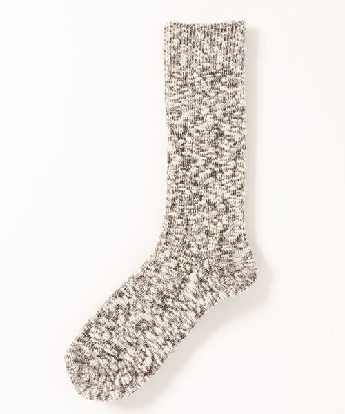 ANONYMOUSISM（アノニマスイズム）の「【ANONYMOUSISM】ライトスラブ クルー丈ソックス/アノニマスイズム（ソックス/靴下・メンズ・ラベンダー/グリーン系3/オレンジ系/カーキ/グレー/ブルー/ネイビー/アイボリー/グリーン系2/ブラウン/レンガ/グリーン系/オレンジ/パープル系その他/グリーン/マスタード/B/コーラル/グリーン系4/レッド/パープル/ベージュ/ブラック/バイオレット/カーキ系/オレンジ系その他/モスグリーン/ダークネイビー・25cm～27cm/23cm～25cm）」の4枚目の写真