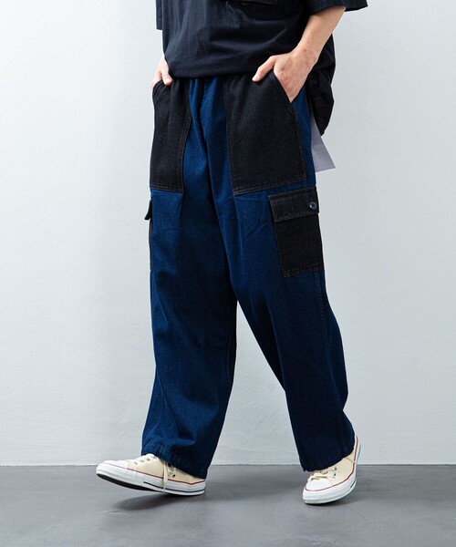 ガンホー　ブッシュパンツ　ダークグレー ストレートレッグ デニムパンツ 楽天市場】【GUNG HO / ガンホー】 DENIM BOOTS CUT PANTS