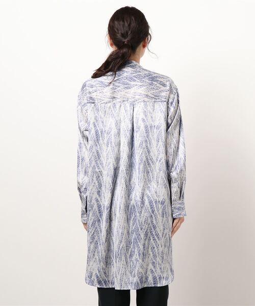 PAGEBOY(ページボーイ)の「【CORE】スモークパイソンチュニック(シャツ/ブラウス・レディース・オフホワイト/ブルー・FREE)」の13枚目の写真