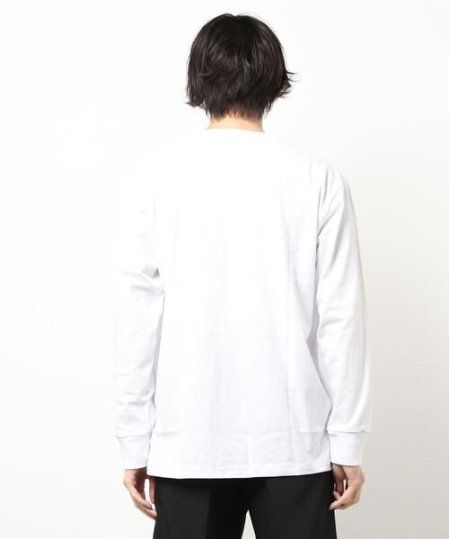 NO WAY(ノーウェイ)の「/Bl/天竺ポケット付き長袖Tシャツ バックプリント(Tシャツ/カットソー・メンズ・ホワイト/ベージュ/オレンジ/グリーン/グレー系/ブラック・LARGE/MEDIUM)」の11枚目の写真