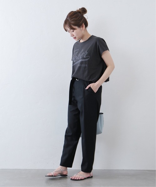 JOURNAL STANDARD（ジャーナルスタンダード）の「PCLツイルパンツ（その他パンツ・レディース・ベージュ/ブラック・36/40/38）」の7枚目の写真