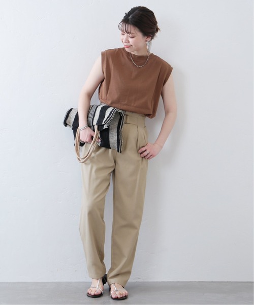 JOURNAL STANDARD（ジャーナルスタンダード）の「PCLツイルパンツ（その他パンツ・レディース・ベージュ/ブラック・36/40/38）」の13枚目の写真