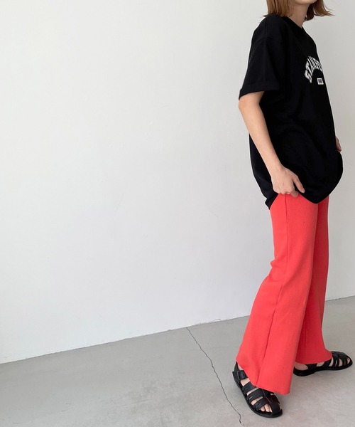 CANAL JEAN（キャナルジーン）の「via j(ヴィアジェイ) "STANFORD"半袖Tシャツ（Tシャツ/カットソー・レディース・ホワイト/ブラック/ヘザーグレー・ONE SIZE）」の9枚目の写真