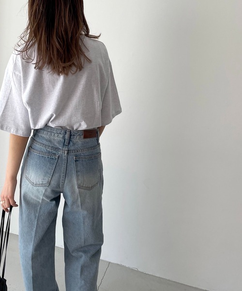 CANAL JEAN（キャナルジーン）の「via j(ヴィアジェイ) "STANFORD"半袖Tシャツ（Tシャツ/カットソー・レディース・ホワイト/ブラック/ヘザーグレー・ONE SIZE）」の12枚目の写真