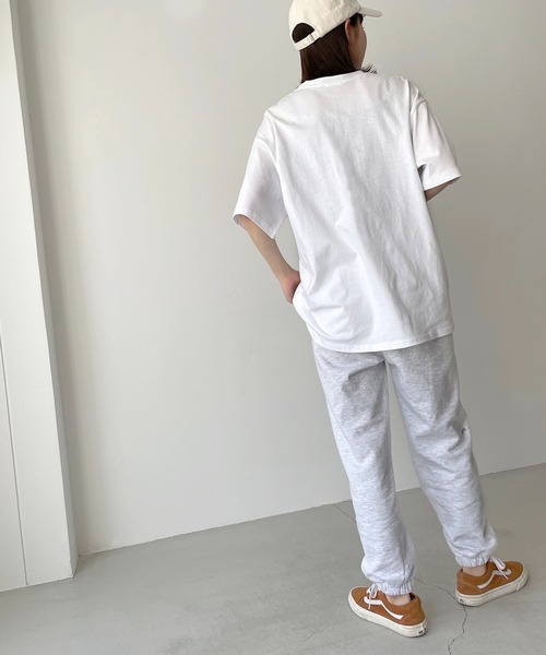 CANAL JEAN（キャナルジーン）の「via j(ヴィアジェイ) "STANFORD"半袖Tシャツ（Tシャツ/カットソー・レディース・ホワイト/ブラック/ヘザーグレー・ONE SIZE）」の18枚目の写真