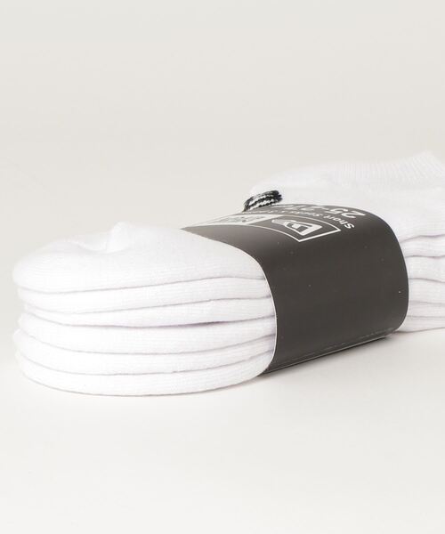 NEW ERA(ニューエラ)の「NEW ERA/ニューエラ ソックス ショート3足セット 11531690(ソックス/靴下・メンズ・ホワイト・25-27CM/21-23cm)」の2枚目の写真