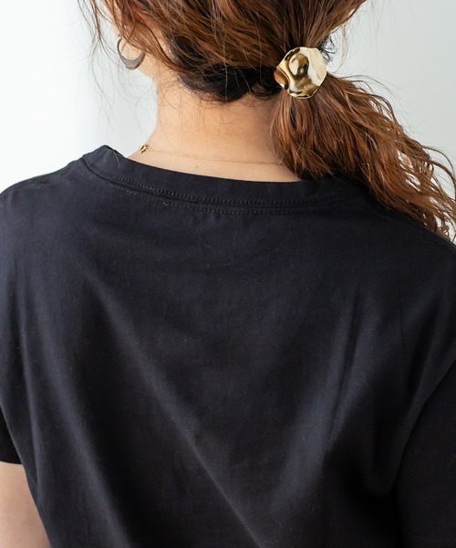 mystic（ミスティック）の「フロント刺繍Tシャツ（Tシャツ/カットソー・レディース・ブラック/オフホワイト/ベージュ/ホワイト系その他2/グレー系その他/グレー系その他2・FREE）」の11枚目の写真