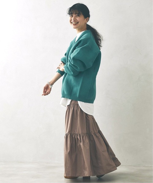 JOURNAL STANDARD relume（ジャーナルスタンダード　レリューム）の「【カーディガン+カットソー2点SET】リサイクルポリエステルニット（ニット/セーター・メンズ・ブラック/ベージュ/パープル/グレー/サックスブルー/ピンク/イエロー/グリーン・MEDIUM/LARGE）」の15枚目の写真