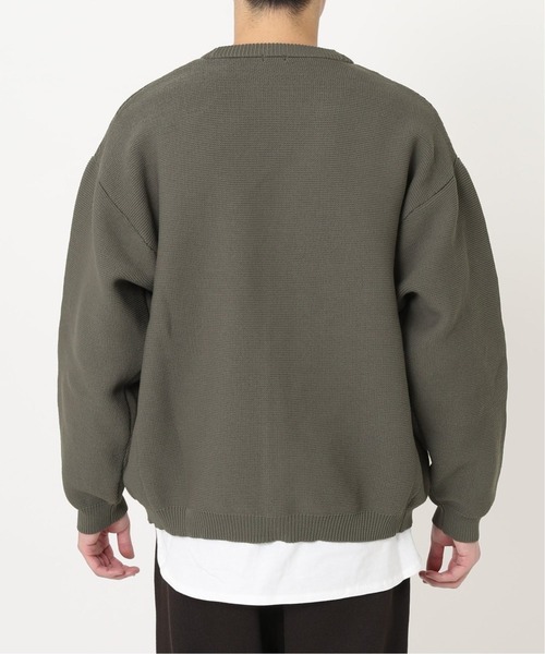 JOURNAL STANDARD relume（ジャーナルスタンダード　レリューム）の「【カーディガン+カットソー2点SET】リサイクルポリエステルニット（ニット/セーター・メンズ・ブラック/ベージュ/パープル/グレー/サックスブルー/ピンク/イエロー/グリーン・MEDIUM/LARGE）」の18枚目の写真