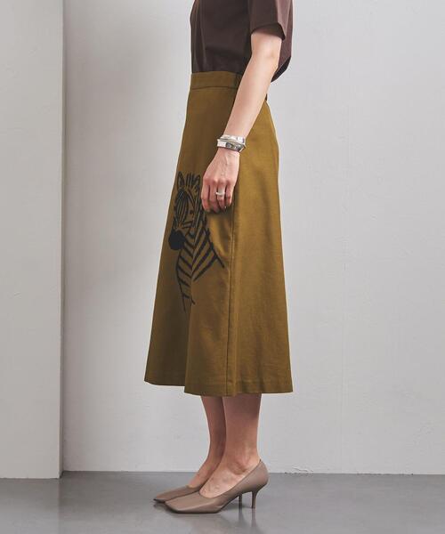 MUVEIL（ミュベール）の「＜MUVEIL（ミュベール）＞ZEBRA スカート ■■■（スカート・レディース・ブラウン/ネイビー・38/36）」の4枚目の写真