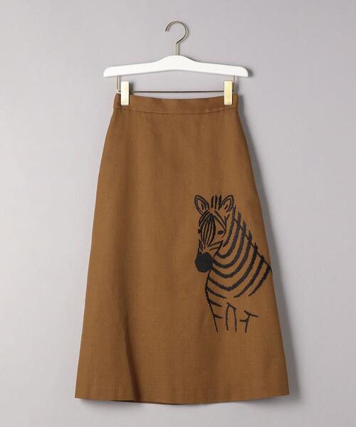 MUVEIL（ミュベール）の「＜MUVEIL（ミュベール）＞ZEBRA スカート ■■■（スカート・レディース・ブラウン/ネイビー・38/36）」の14枚目の写真
