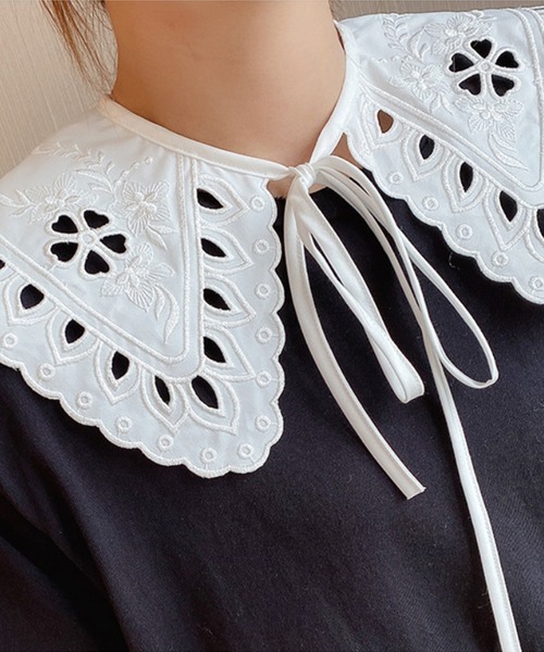 aimoha（アイモハ）の「レースつけ襟（付け襟・レディース・ホワイト/ホワイト系その他・FREE）」の10枚目の写真