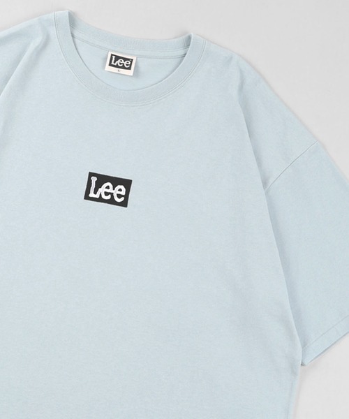 Lee(リー)の「【LEE/リー】ボックスロゴ プリントTシャツ/ビッグシルエット(Tシャツ/カットソー・メンズ・ホワイト/アッシュグレー/サックスブルー/スモークピンク/ブラック・M/L/XL)」の1枚目の写真