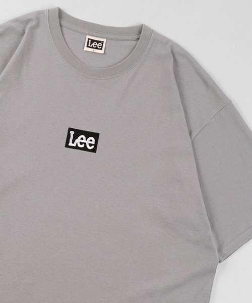 Lee(リー)の「【LEE/リー】ボックスロゴ プリントTシャツ/ビッグシルエット(Tシャツ/カットソー・メンズ・ホワイト/アッシュグレー/サックスブルー/スモークピンク/ブラック・M/L/XL)」の4枚目の写真